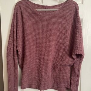 Women's Textured Mauve Sweater
